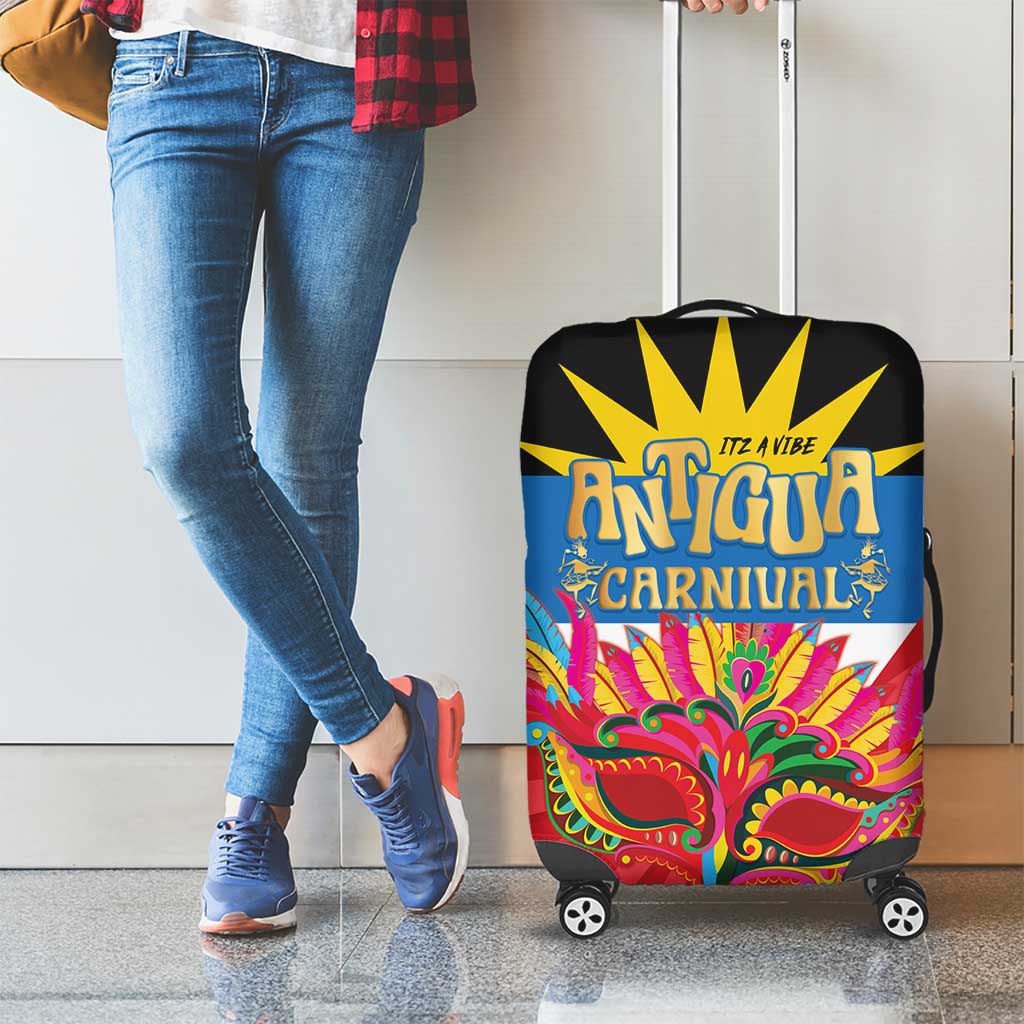Antigua Carnival Luggage Cover Greatest Summer Festival Of Caribbean - Wonder Print Shop