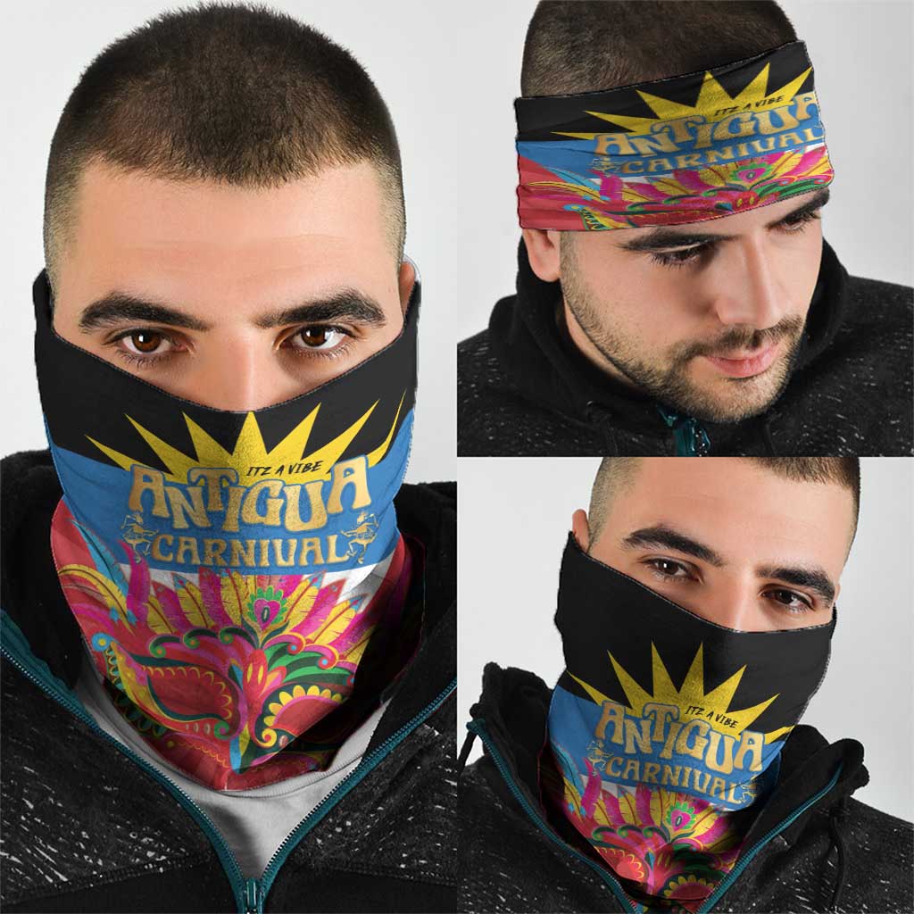 Antigua Carnival Neck Gaiter Greatest Summer Festival Of Caribbean - Wonder Print Shop