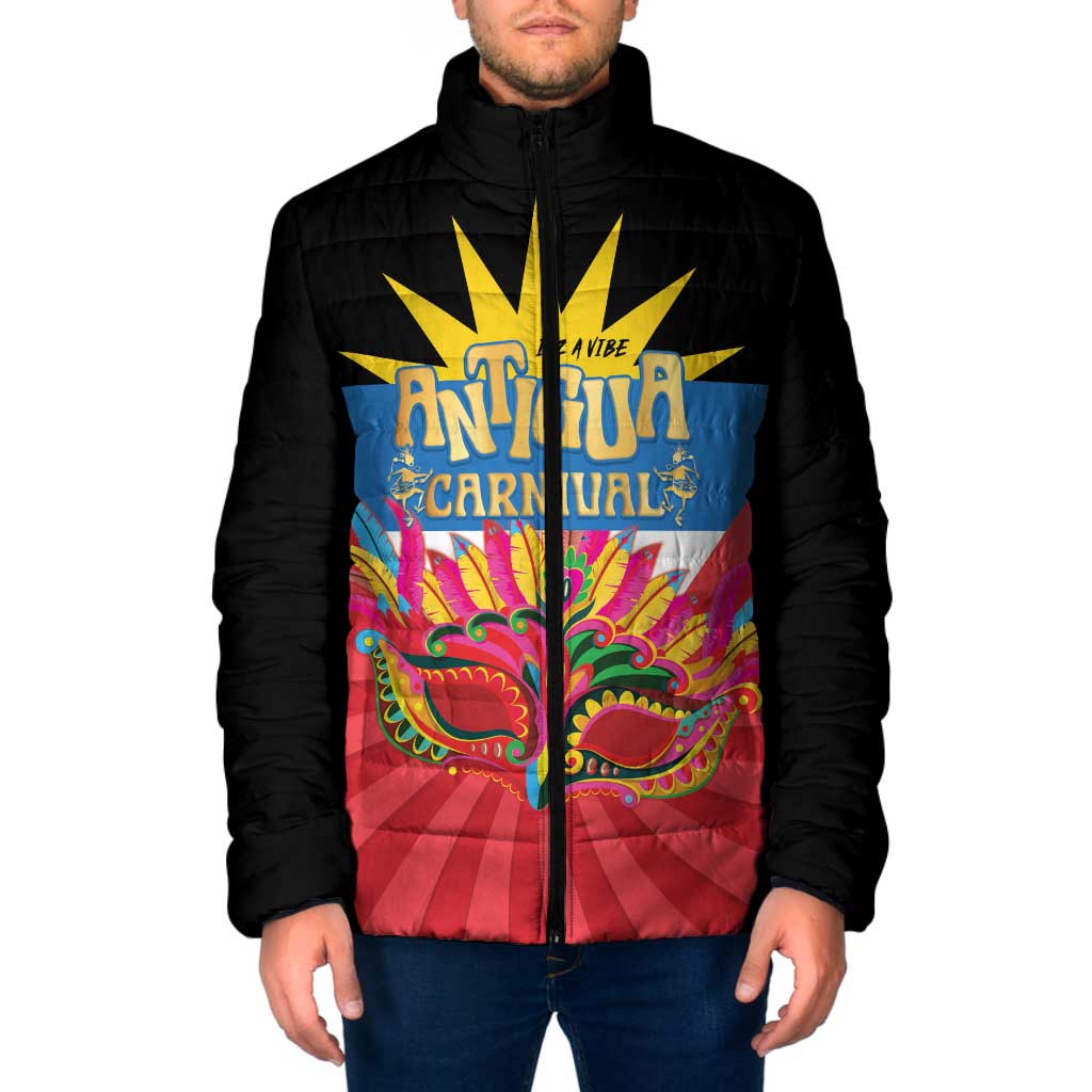 Antigua Carnival Padded Jacket Greatest Summer Festival Of Caribbean - Wonder Print Shop
