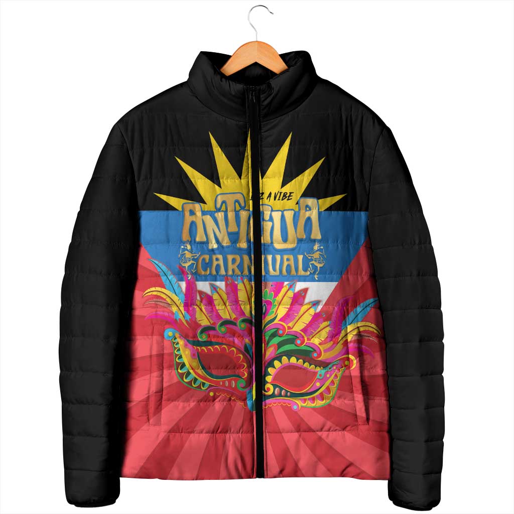Antigua Carnival Padded Jacket Greatest Summer Festival Of Caribbean - Wonder Print Shop