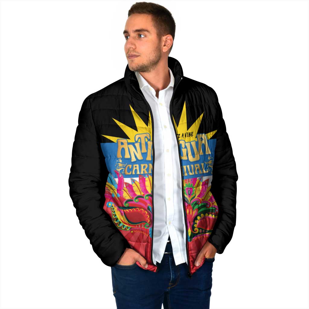 Antigua Carnival Padded Jacket Greatest Summer Festival Of Caribbean - Wonder Print Shop