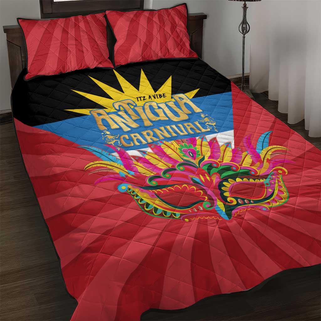 Antigua Carnival Quilt Bed Set Greatest Summer Festival Of Caribbean - Wonder Print Shop