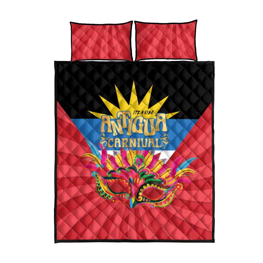 Antigua Carnival Quilt Bed Set Greatest Summer Festival Of Caribbean - Wonder Print Shop