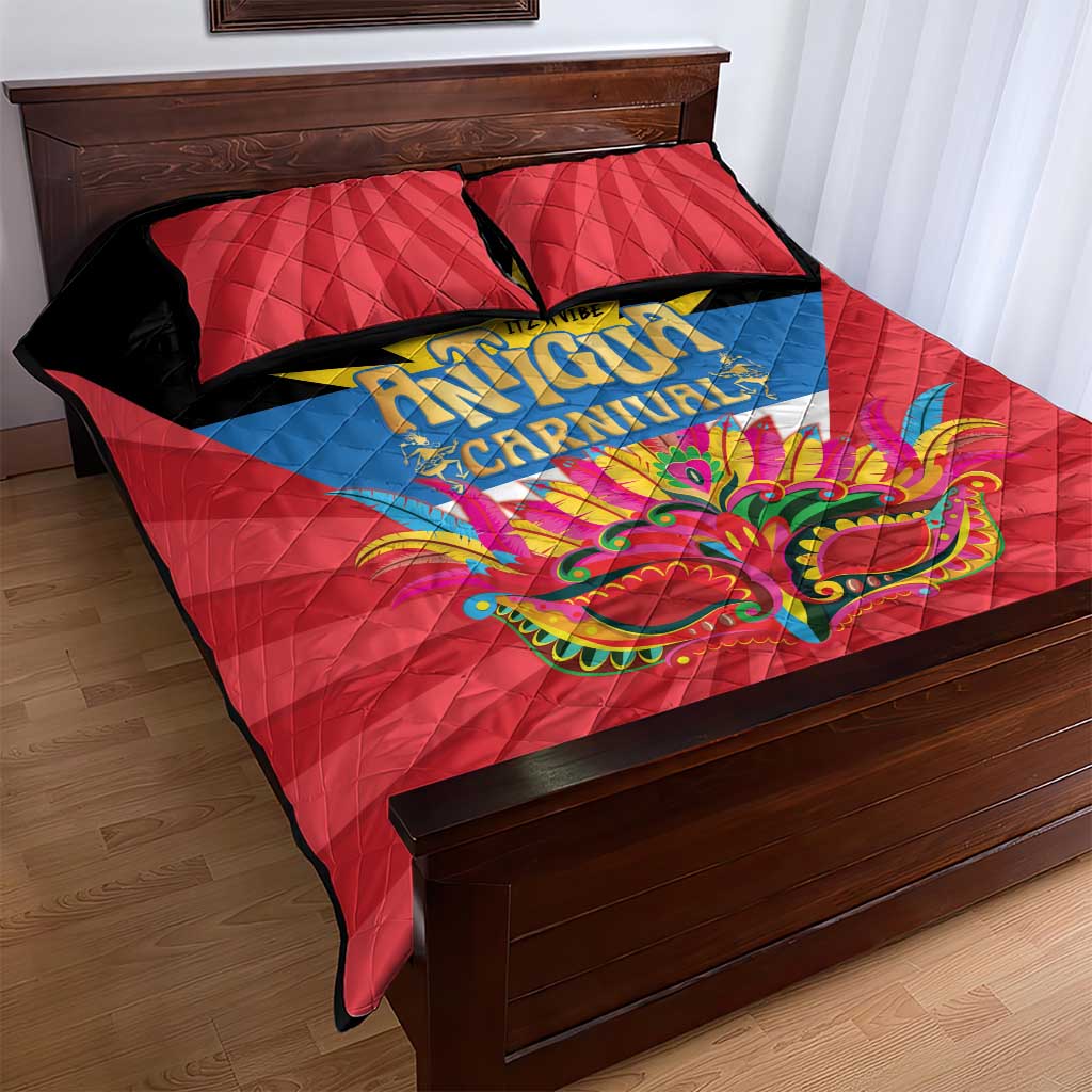 Antigua Carnival Quilt Bed Set Greatest Summer Festival Of Caribbean - Wonder Print Shop
