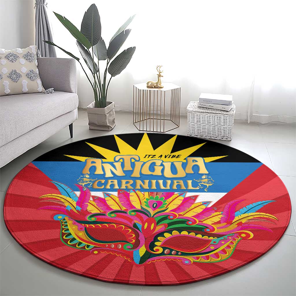 Antigua Carnival Round Carpet Greatest Summer Festival Of Caribbean - Wonder Print Shop