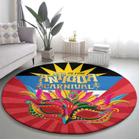 Antigua Carnival Round Carpet Greatest Summer Festival Of Caribbean - Wonder Print Shop