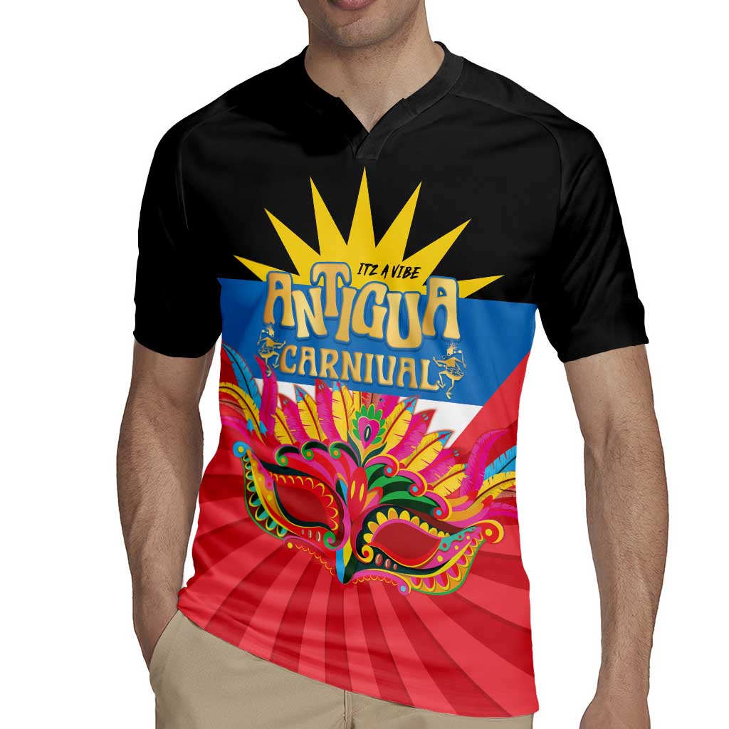 Antigua Carnival Rugby Jersey Greatest Summer Festival Of Caribbean LT14