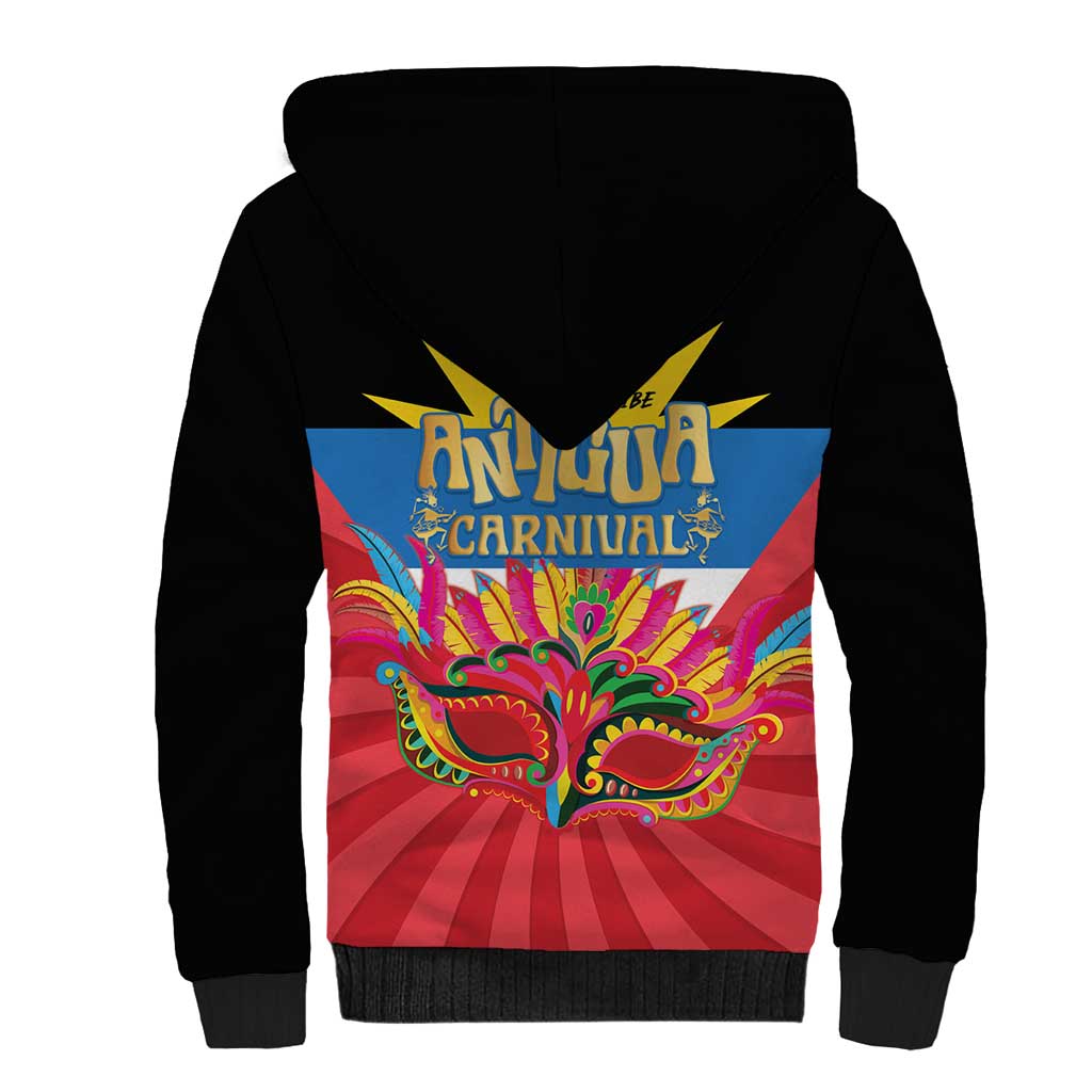 Antigua Carnival Sherpa Hoodie Greatest Summer Festival Of Caribbean LT14