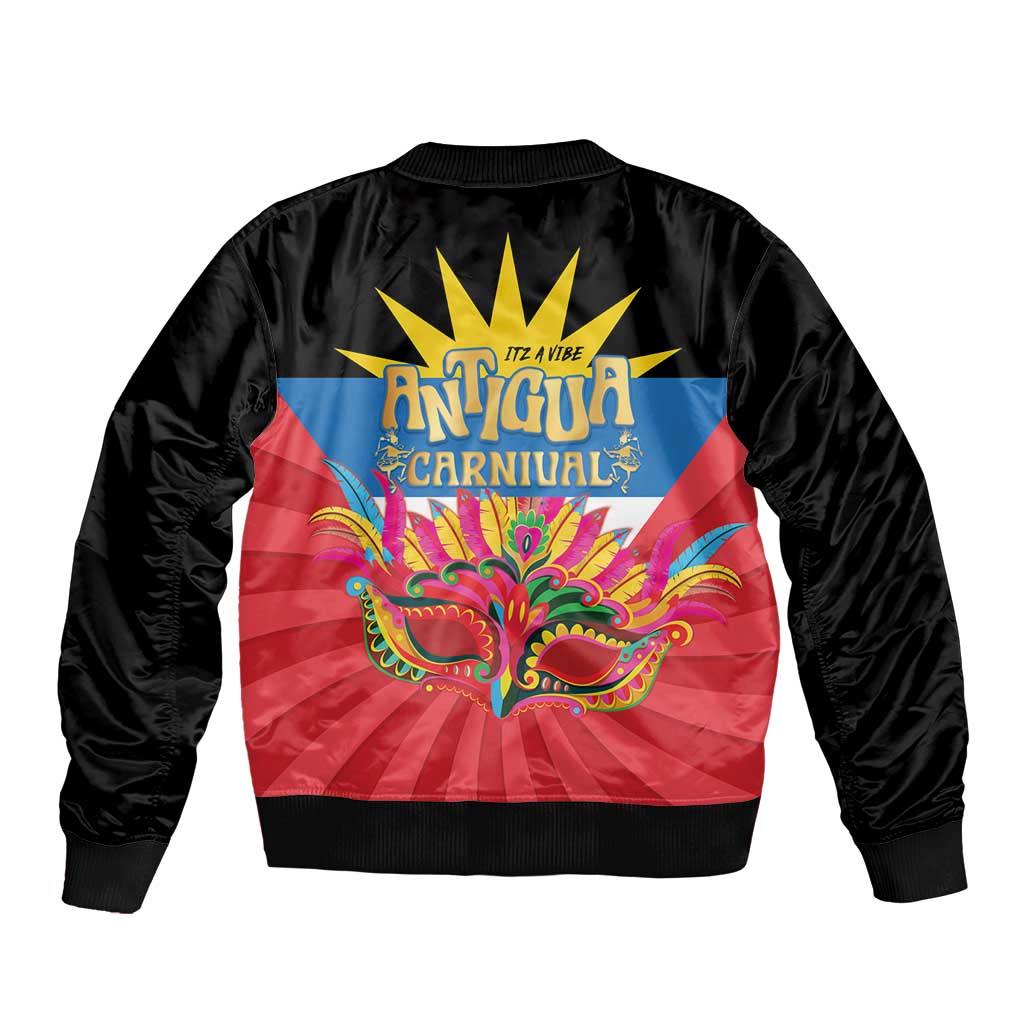 Antigua Carnival Sleeve Zip Bomber Jacket Greatest Summer Festival Of Caribbean LT14