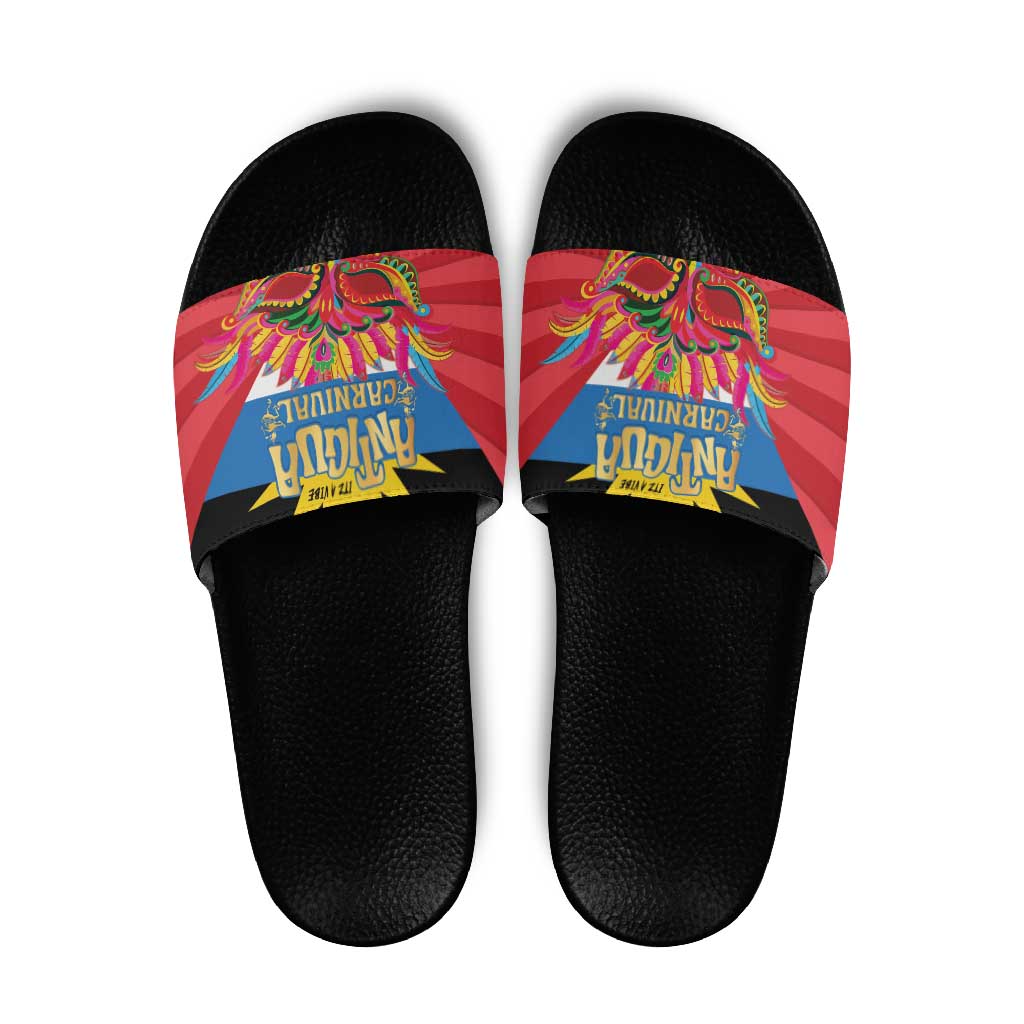 Antigua Carnival Slide Sandals Greatest Summer Festival Of Caribbean - Wonder Print Shop