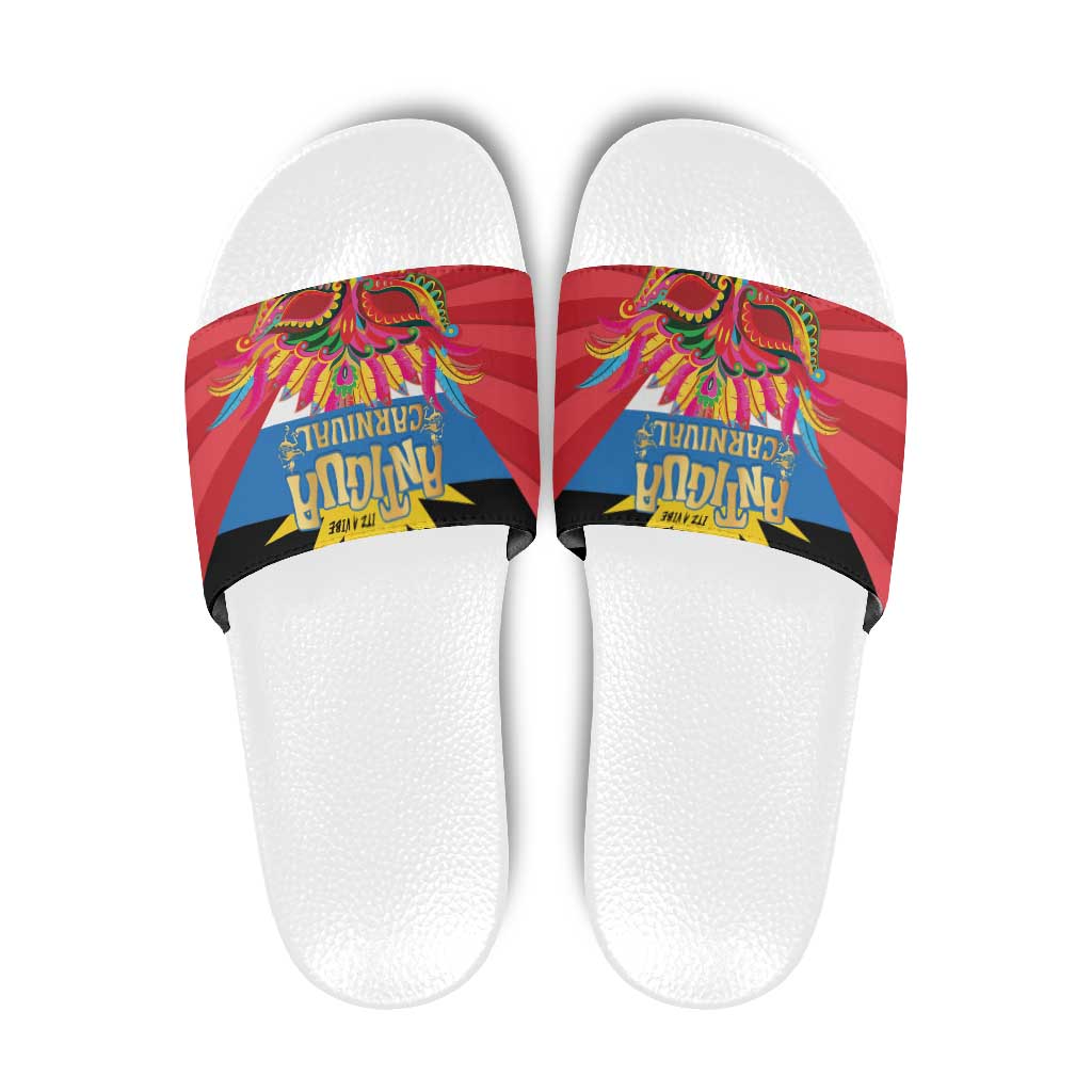 Antigua Carnival Slide Sandals Greatest Summer Festival Of Caribbean - Wonder Print Shop