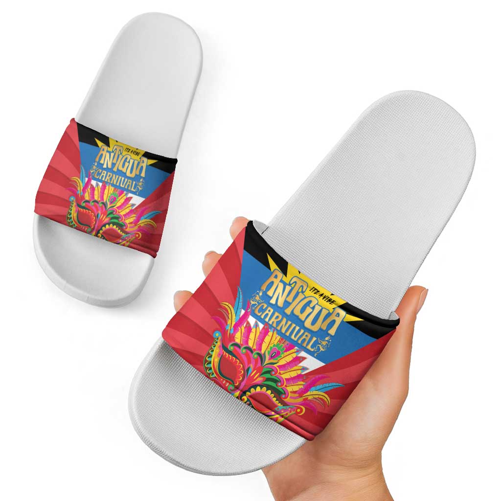 Antigua Carnival Slide Sandals Greatest Summer Festival Of Caribbean - Wonder Print Shop