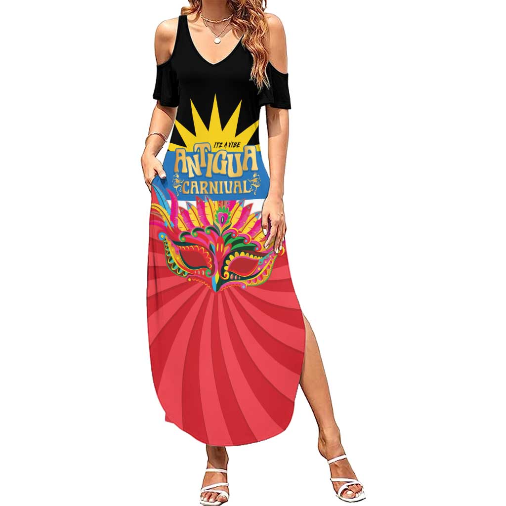 Antigua Carnival Summer Maxi Dress Greatest Summer Festival Of Caribbean LT14