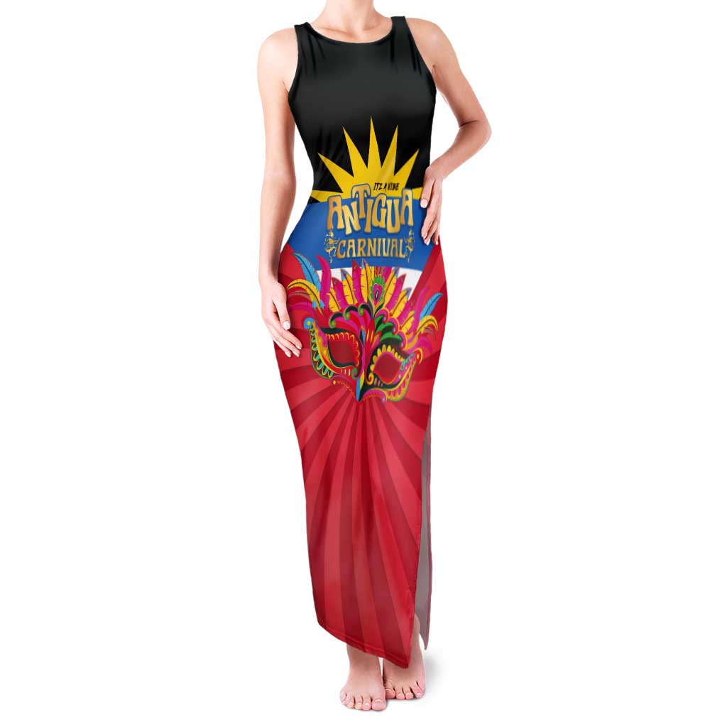 Antigua Carnival Tank Maxi Dress Greatest Summer Festival Of Caribbean LT14