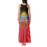 Antigua Carnival Tank Maxi Dress Greatest Summer Festival Of Caribbean LT14