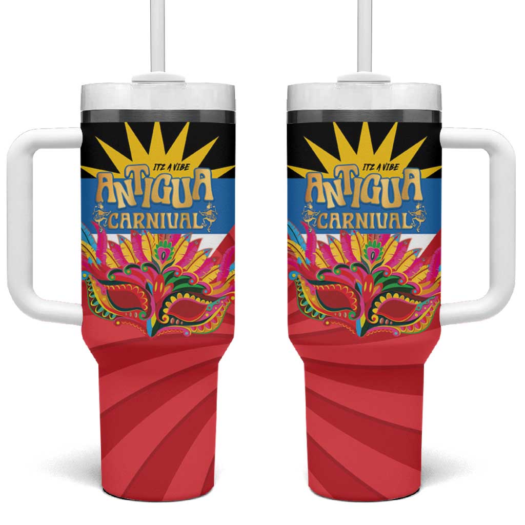 Antigua Carnival Tumbler With Handle Greatest Summer Festival Of Caribbean - Wonder Print Shop