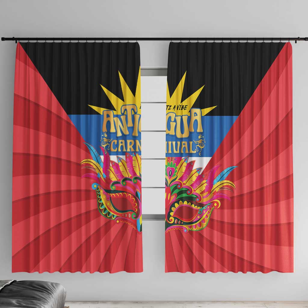Antigua Carnival Window Curtain Greatest Summer Festival Of Caribbean - Wonder Print Shop