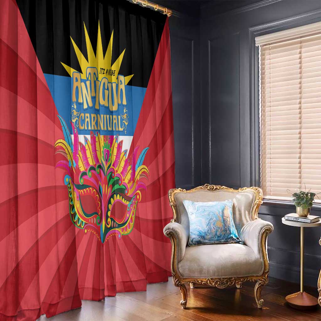 Antigua Carnival Window Curtain Greatest Summer Festival Of Caribbean - Wonder Print Shop