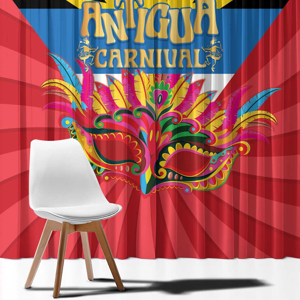 Antigua Carnival Window Curtain Greatest Summer Festival Of Caribbean - Wonder Print Shop
