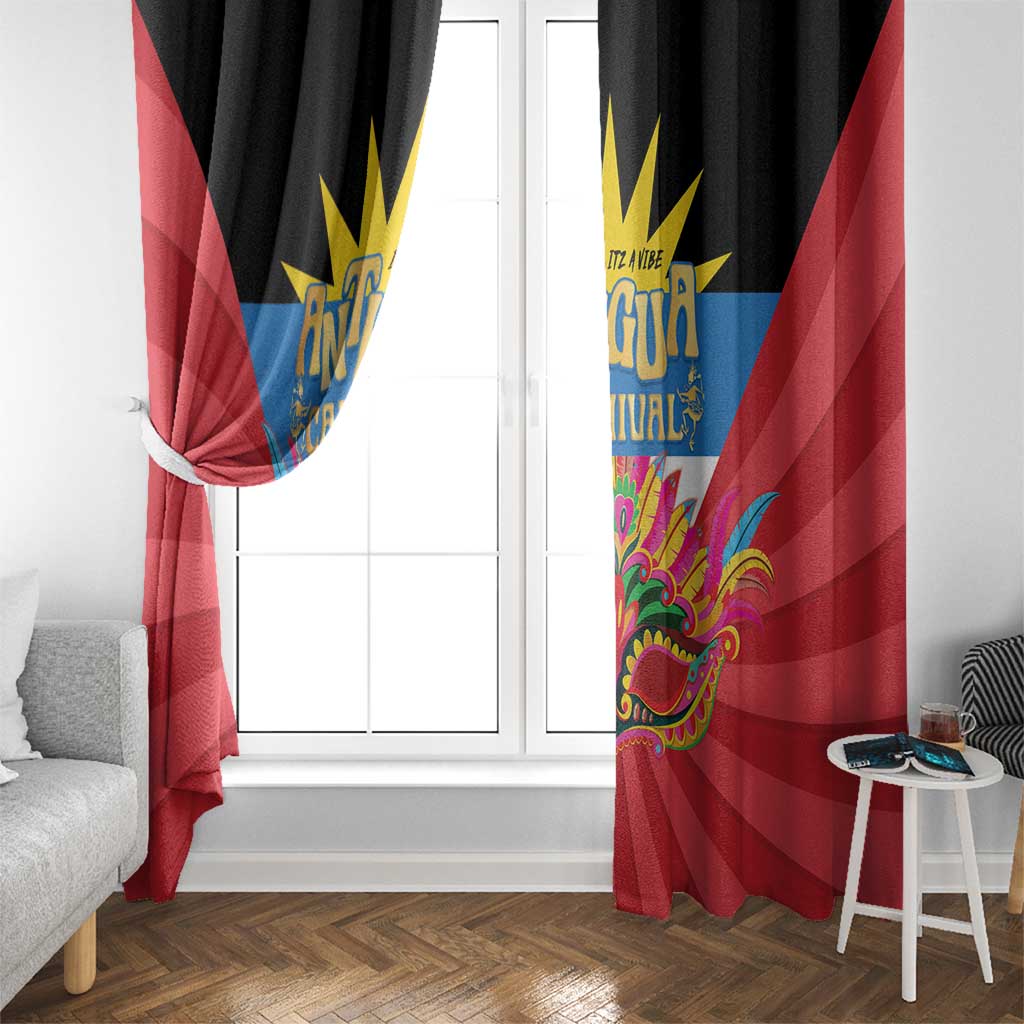 Antigua Carnival Window Curtain Greatest Summer Festival Of Caribbean - Wonder Print Shop