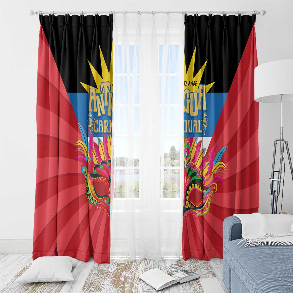 Antigua Carnival Window Curtain Greatest Summer Festival Of Caribbean - Wonder Print Shop