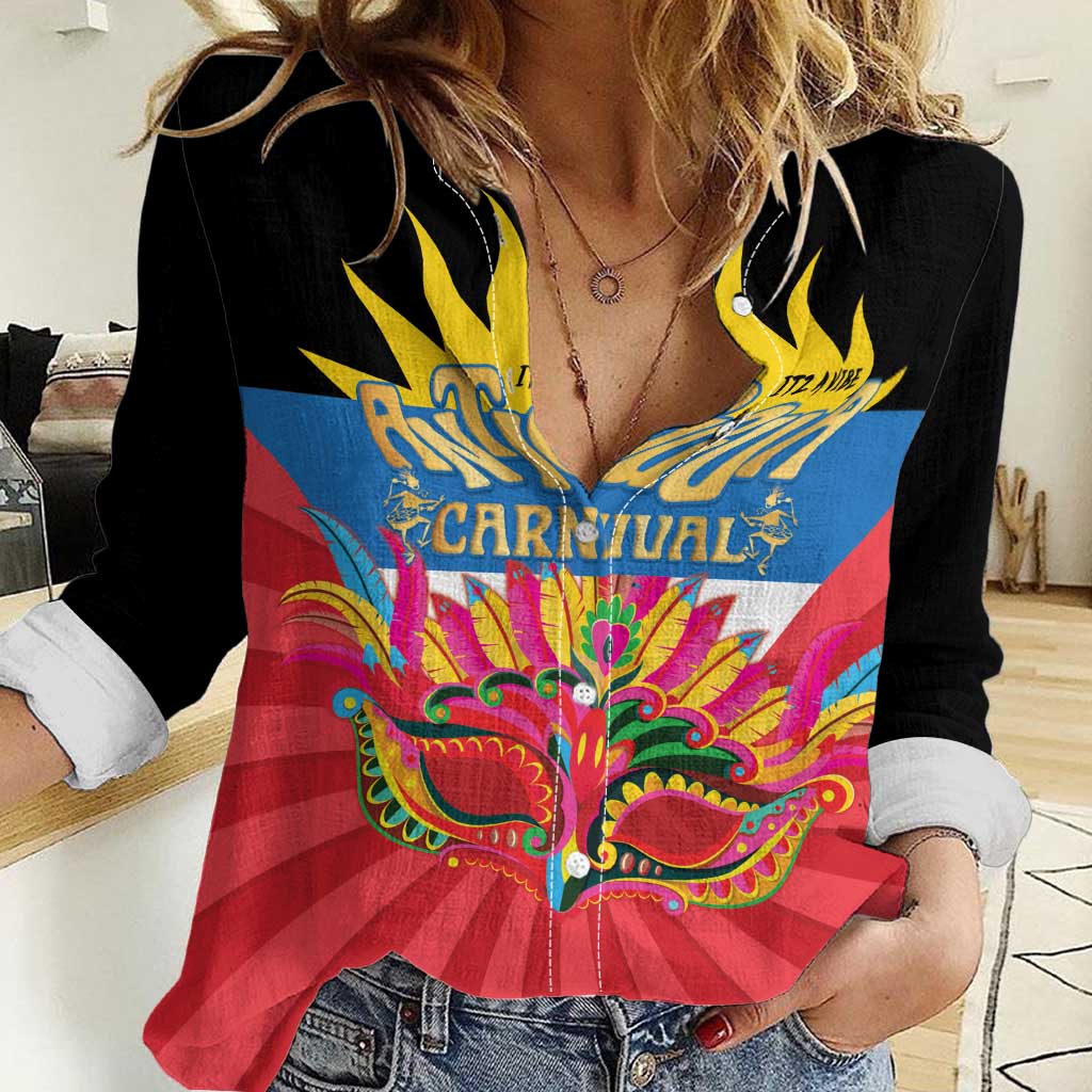 Antigua Carnival Women Casual Shirt Greatest Summer Festival Of Caribbean LT14