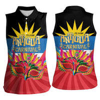 Antigua Carnival Women Sleeveless Polo Shirt Greatest Summer Festival Of Caribbean LT14