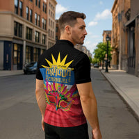 Antigua Carnival Zipper Polo Shirt Greatest Summer Festival Of Caribbean - Wonder Print Shop