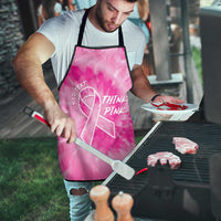 Breast Cancer Awareness Apron Think Pink Tie Dye Ribbon - Wonder Print Shop