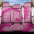 Personalized Breast Cancer Awareness Back Car Seat Cover Think Pink Tie Dye Ribbon - Wonder Print Shop