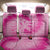 Personalized Breast Cancer Awareness Back Car Seat Cover Think Pink Tie Dye Ribbon - Wonder Print Shop