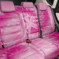Personalized Breast Cancer Awareness Back Car Seat Cover Think Pink Tie Dye Ribbon - Wonder Print Shop