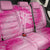 Personalized Breast Cancer Awareness Back Car Seat Cover Think Pink Tie Dye Ribbon - Wonder Print Shop