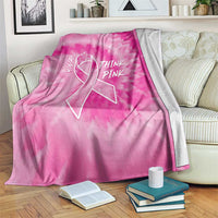 Personalized Breast Cancer Awareness Blanket Think Pink Tie Dye Ribbon - Wonder Print Shop
