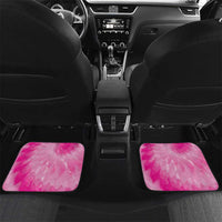 Personalized Breast Cancer Awareness Car Mats Think Pink Tie Dye Ribbon - Wonder Print Shop