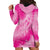 Personalized Breast Cancer Awareness Hoodie Dress Think Pink Tie Dye Ribbon - Wonder Print Shop