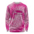Personalized Breast Cancer Awareness Long Sleeve Shirt Think Pink Tie Dye Ribbon - Wonder Print Shop