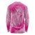 Personalized Breast Cancer Awareness Long Sleeve Shirt Think Pink Tie Dye Ribbon - Wonder Print Shop