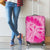 Personalized Breast Cancer Awareness Luggage Cover Think Pink Tie Dye Ribbon - Wonder Print Shop