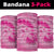 Breast Cancer Awareness Neck Gaiter Think Pink Tie Dye Ribbon - Wonder Print Shop