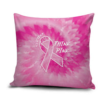 Breast Cancer Awareness Pillow Cover Think Pink Tie Dye Ribbon - Wonder Print Shop