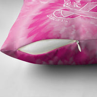 Breast Cancer Awareness Pillow Cover Think Pink Tie Dye Ribbon - Wonder Print Shop