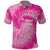 Personalized Breast Cancer Awareness Polo Shirt Think Pink Tie Dye Ribbon - Wonder Print Shop