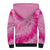 Personalized Breast Cancer Awareness Sherpa Hoodie Think Pink Tie Dye Ribbon - Wonder Print Shop