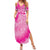 Personalized Breast Cancer Awareness Summer Maxi Dress Think Pink Tie Dye Ribbon - Wonder Print Shop