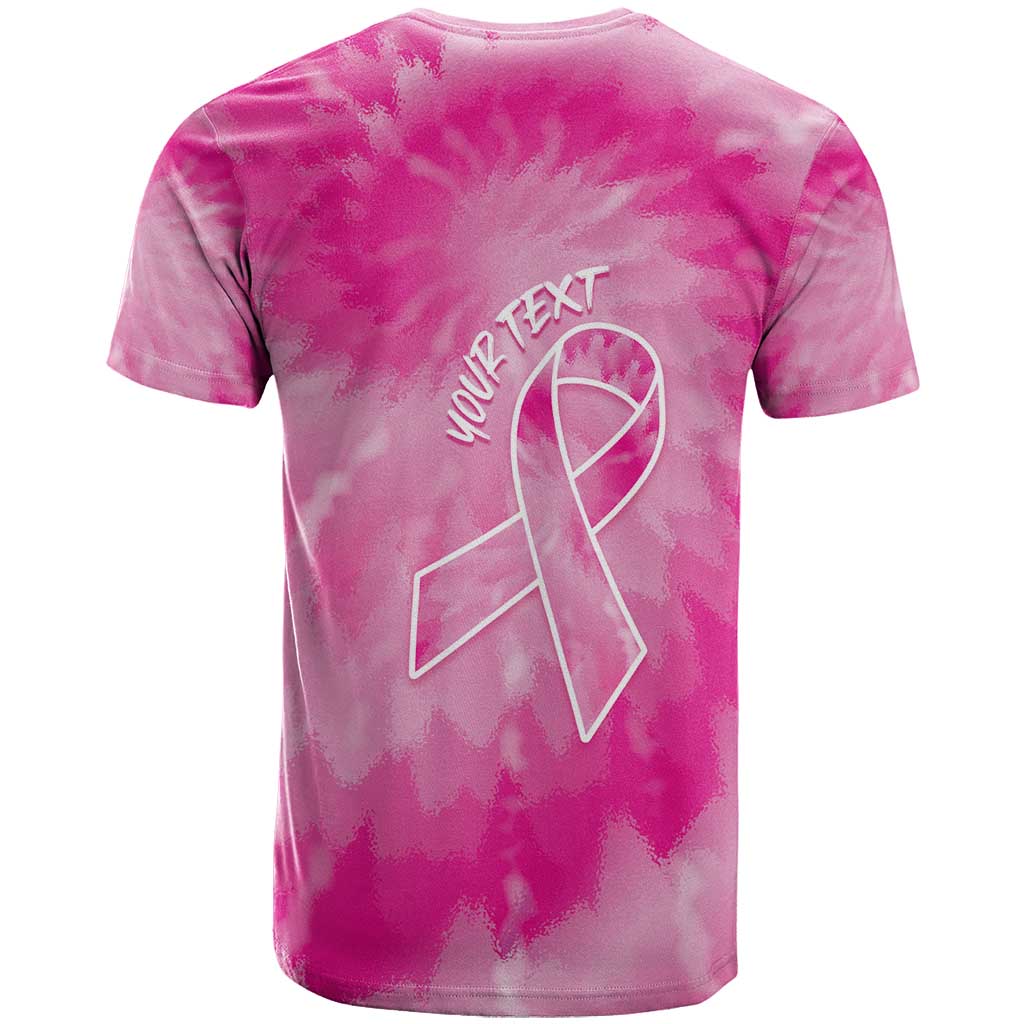 Personalized Breast Cancer Awareness T Shirt Think Pink Tie Dye Ribbon - Wonder Print Shop