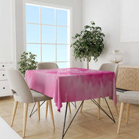 Personalized Breast Cancer Awareness Tablecloth Think Pink Tie Dye Ribbon - Wonder Print Shop