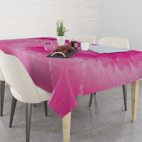Personalized Breast Cancer Awareness Tablecloth Think Pink Tie Dye Ribbon - Wonder Print Shop