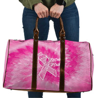 Breast Cancer Awareness Travel Bag Think Pink Tie Dye Ribbon - Wonder Print Shop