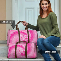 Breast Cancer Awareness Travel Bag Think Pink Tie Dye Ribbon - Wonder Print Shop